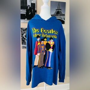 The Beatles Yellow Submarine Blue Unisex XL Hoodie Long Sleeve Shirt NWT